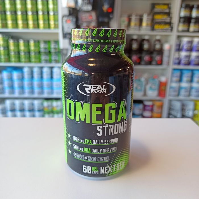 Real Pharm Omega Strong 60kaps Kwasy Omega 3 EPA DHA Zdrowe serce