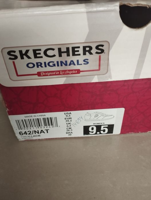 Skechers originals air cooled memory foam  26,5 см  39,5р usa 9,5