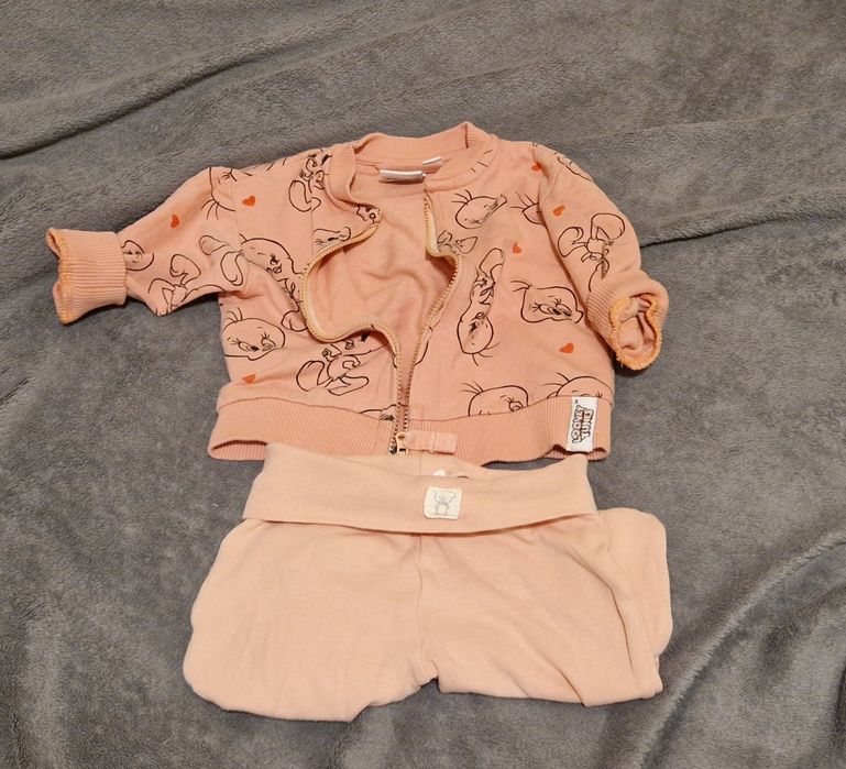 Śpiochy i bluza dziewczynka Smyk r.62