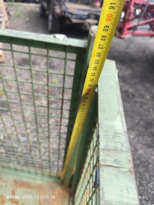 Giterbox kosz siatkowy gitterbox skrzyniopaleta składany solidny