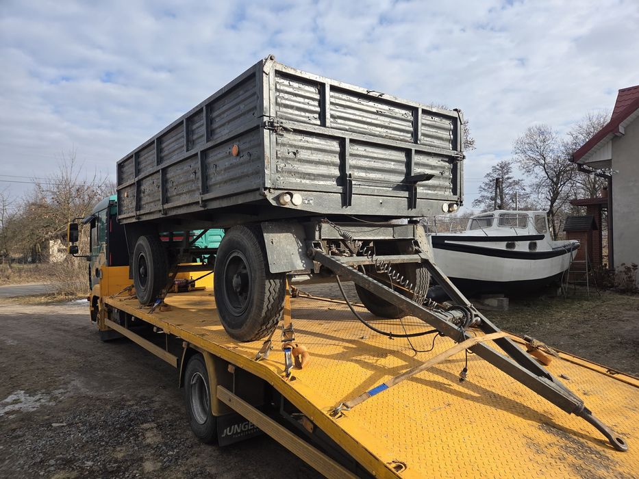 Przyczepa rolnicza Autosan d50 6t sztywna do zboża transport laweta