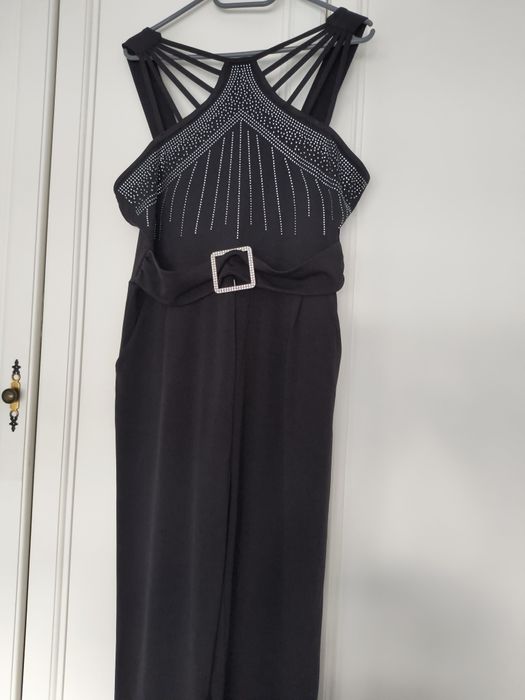 Kombinezon Czarny cyrkonie