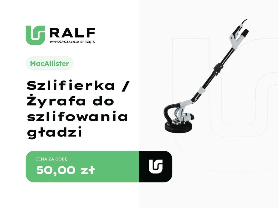 Wynajem Szlifieka Do Gładzi / Żyrafa/ Dmuchawa do Liści Stiga