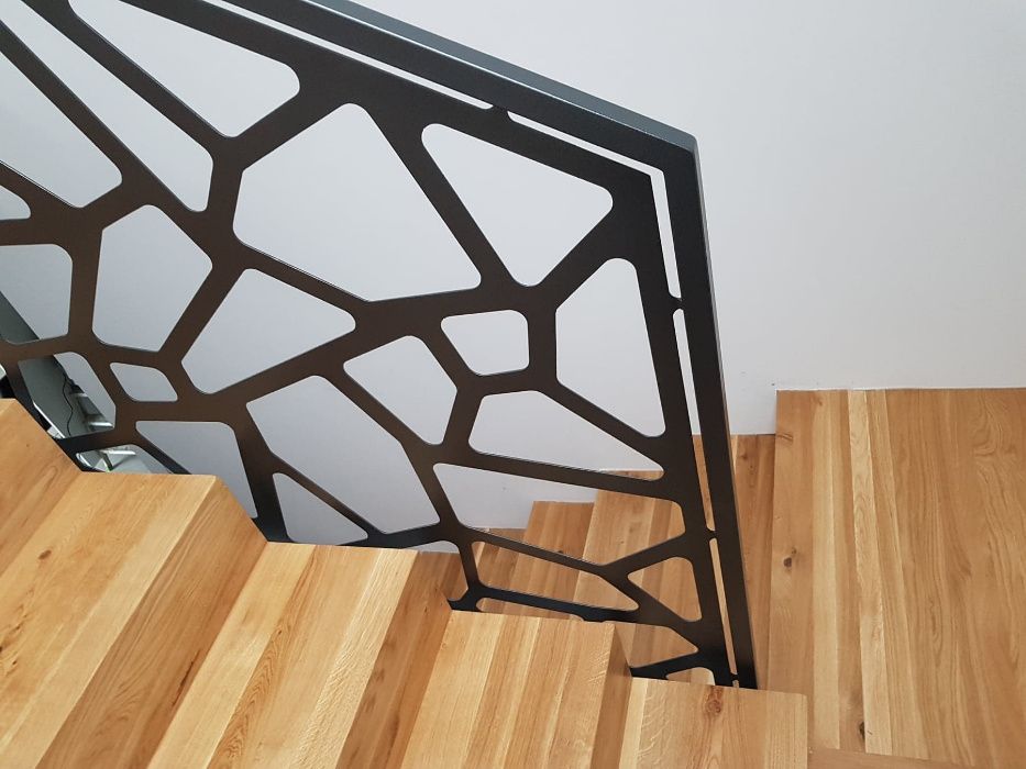 Balustrada wycinana , ażurowa, laserowa z blachy -nowoczesna design