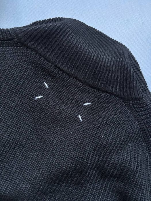 Margiela Zip Knit Cardigan Black