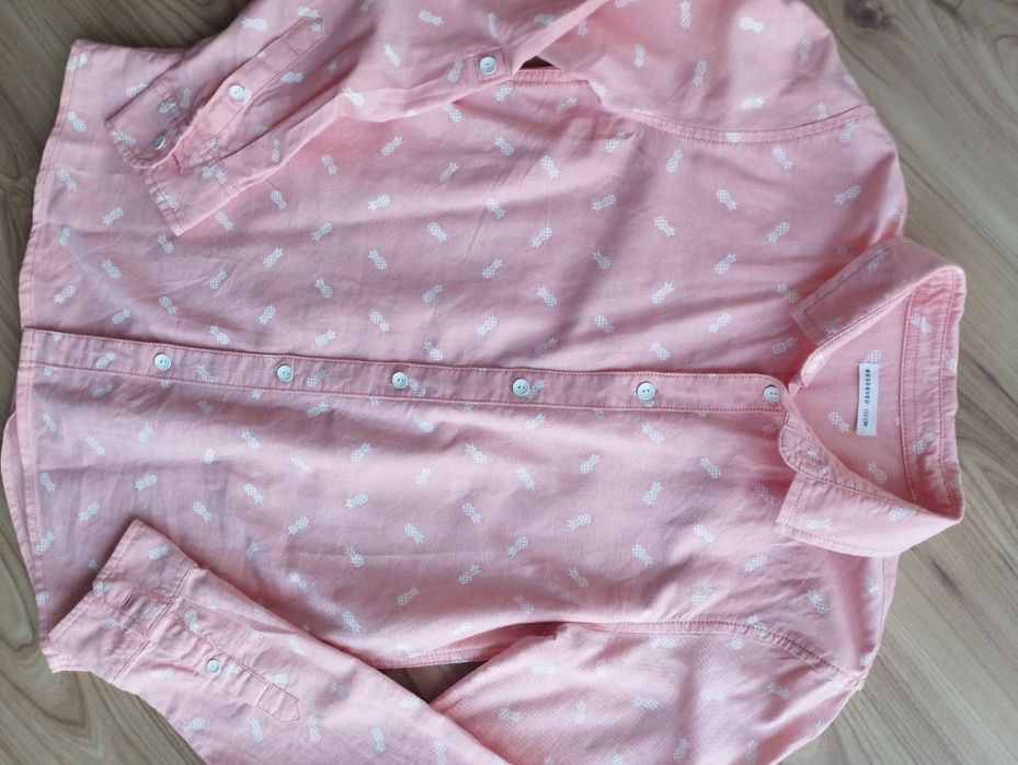 Koszula chłopięca Reserved 152 ananasy morela