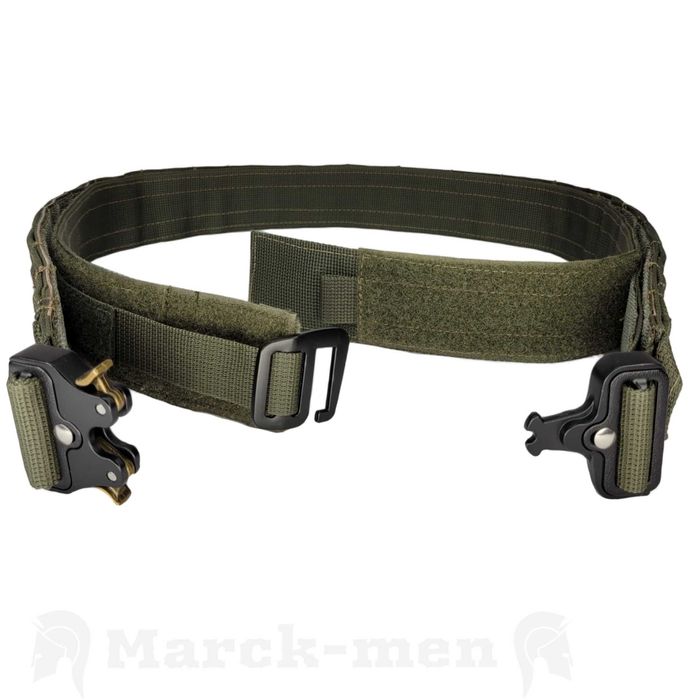 Тактичний подвійний пояс швидкого скидання, бойовий пояс, РПС. ХL хакі