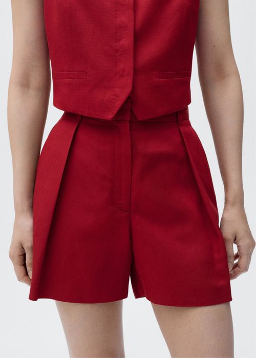 Костюмні шорти-бермуди з лляної суміші MANGO