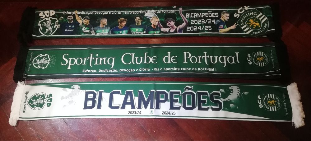 3 Cachecois Diferentes Sporting Bi Campeão