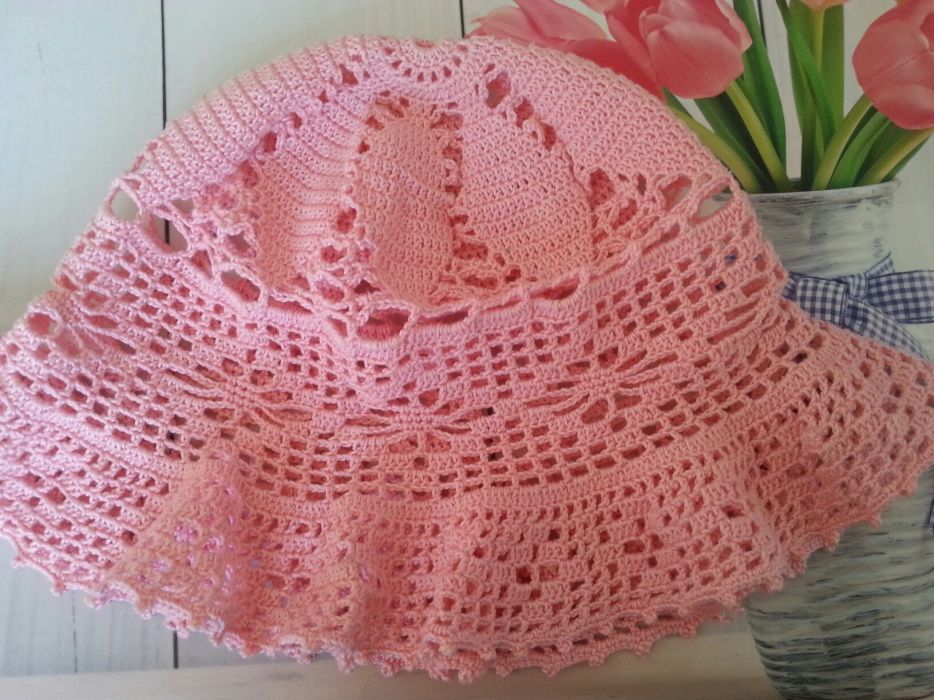 Czapka czapeczka rękodzieło