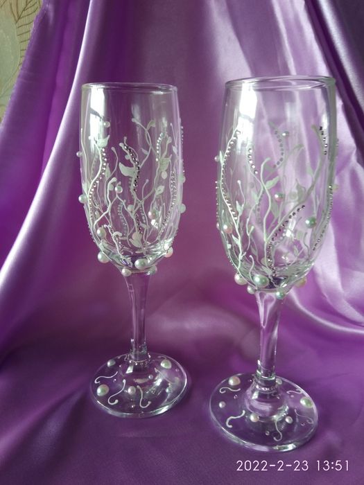 Весільні вишукані бокали