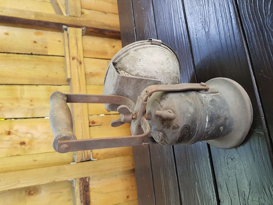 UNIKAT Kolejowa lampa karbidowa Seippel