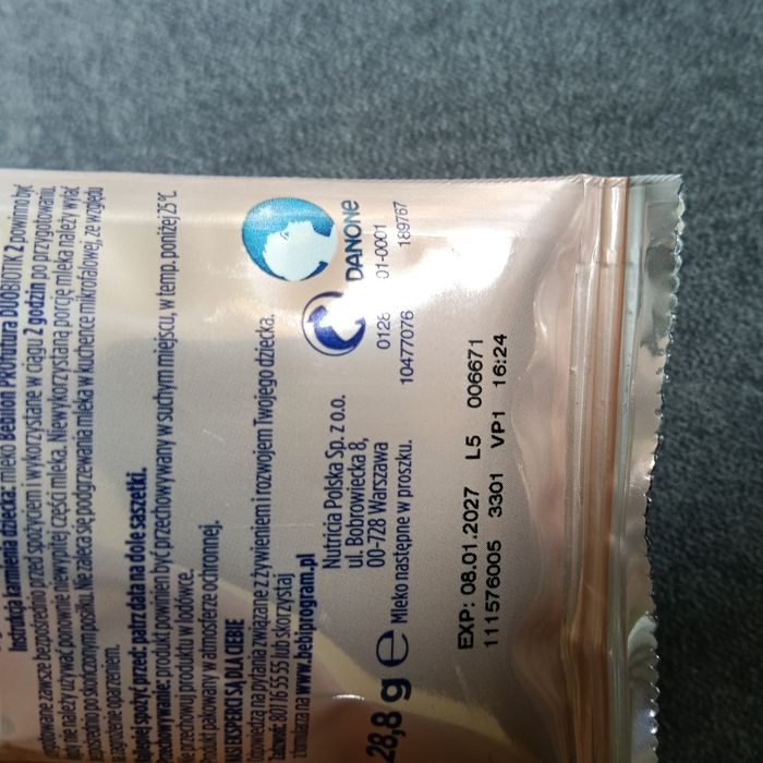 Bebilon Pro Futura DUO BIOTIK 2 saszetki