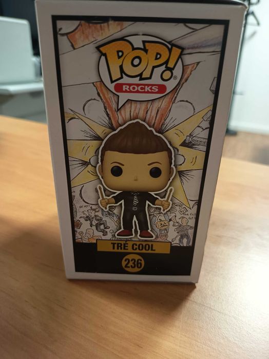3 Bonecos Funko POP Rocks - Coleção  elementos da Banda Green Day