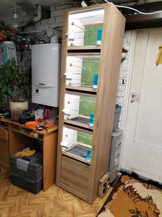 Regał dla ptaków egzotycznych