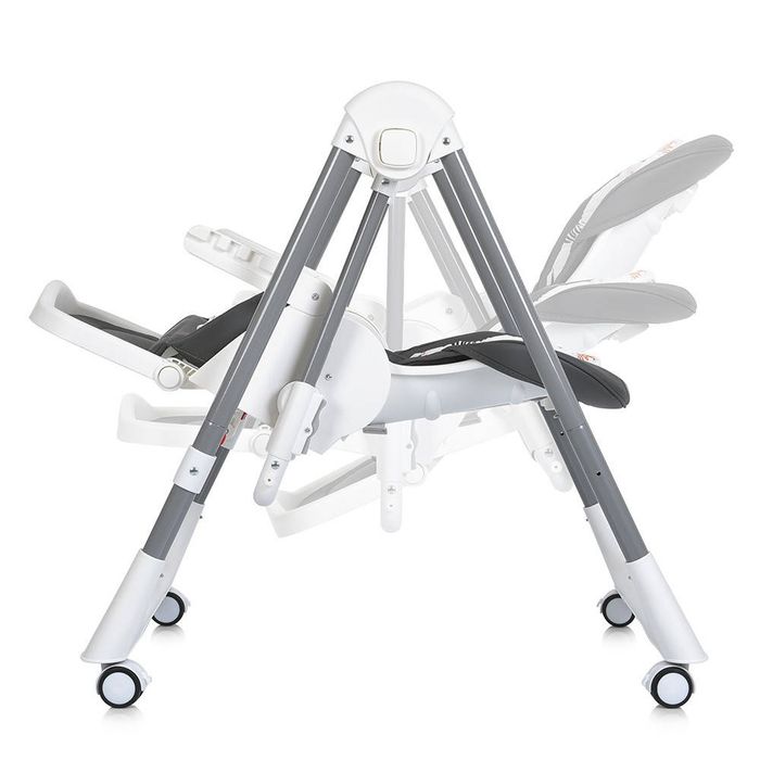 Стільчик для годування Bambi з механічним укачуванням Сірий