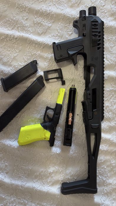 Glock 17 com kit airsoft aceito trocas