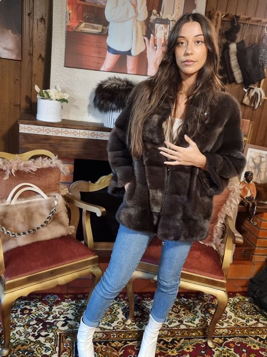 Casaco em pêlo natural de vison