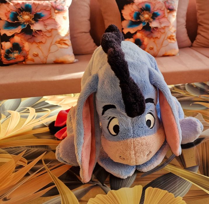 Kubuś Puchatek, gigant pluszak , Kłapouchy- duży zestaw Disney