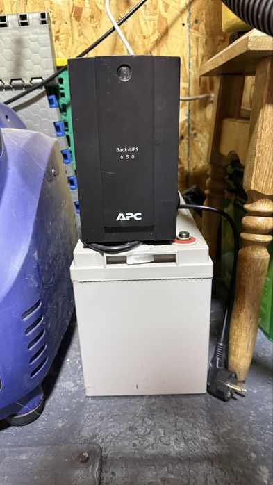 ДБЖ APC Back-UPS 650 + гелевий акумулятор MAXX 12V 100Ah (комплект)
