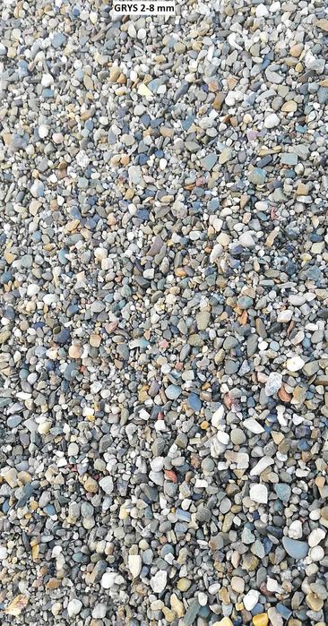Żwir płukany (grys 2-8, 8-16) kruszywo kamień pod kostkę