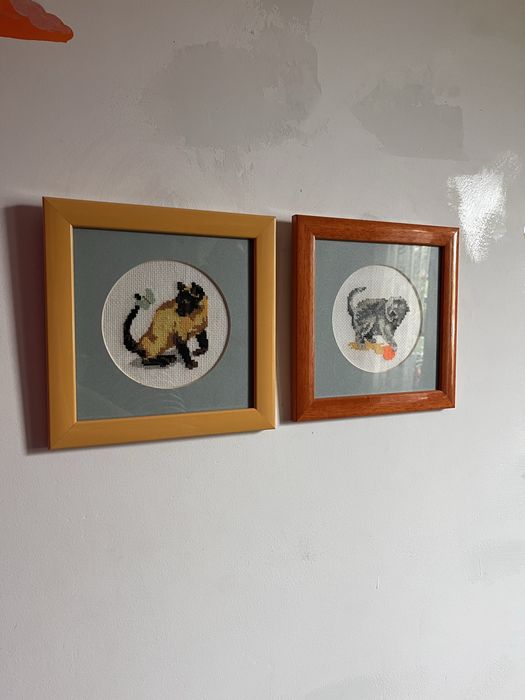 Картини хрестиком «Котики»