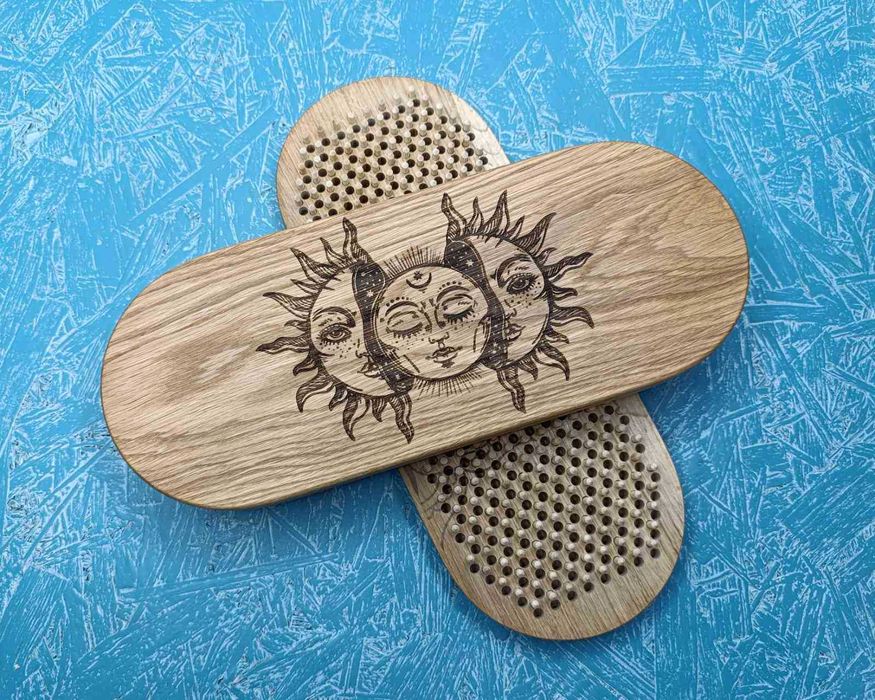 Дошка Садху. Уцінка! Доска для йоги. 10мм! Цвяхи/гвозди. Бамбук.