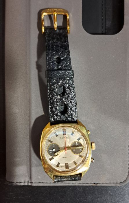 Relógio cronógrafo mecânico Domar.