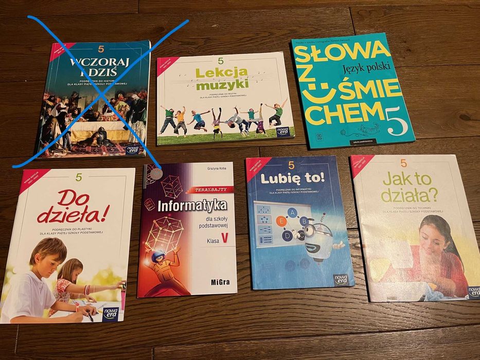 PODRĘCZNIKI do klasy 5 szk. podstawowej NOWA ERA