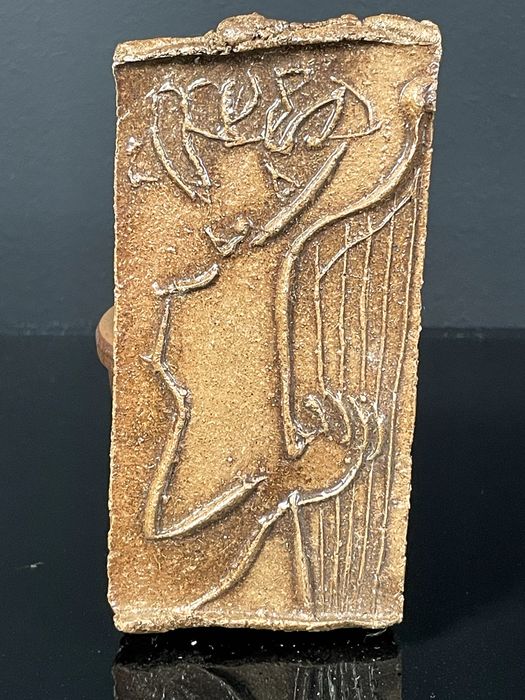 Plakieta ceramiczna ozdobna ceramiczna w nurcie secesji