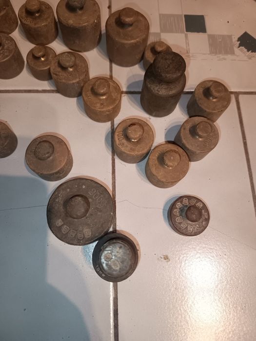 Odważniki mosiężne