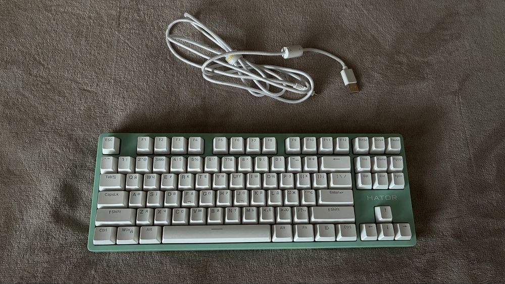 Клавіатура Hator Rockfall Mecha TKL 2 Green механічна