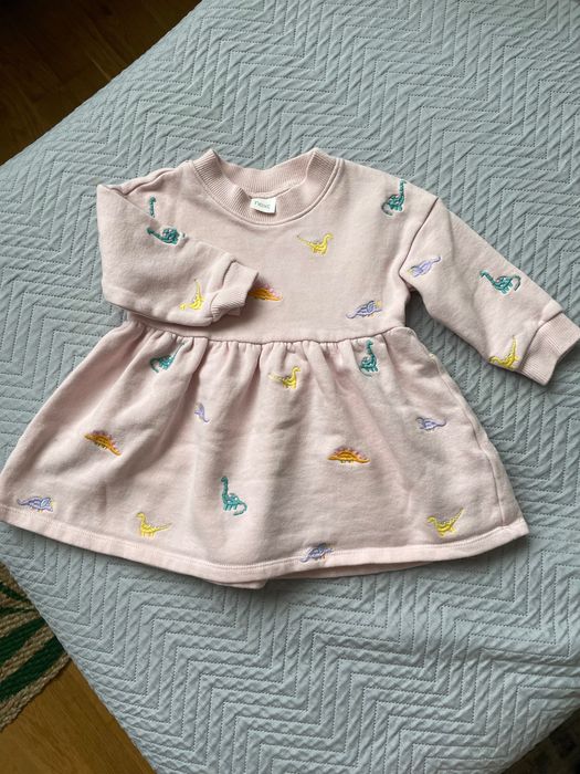 Тепла сукня next з динозаврами 86р