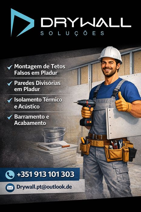 Serviços Profissionais de Pladur / Drywall