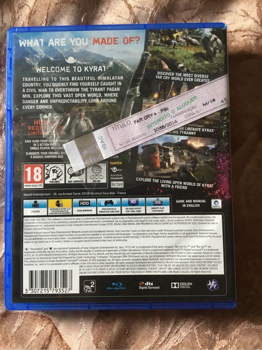 Farcry 4 Jogo PlayStation 4 e Playstation 5.