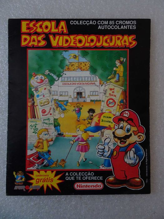 Caderneta de cromos Escola das Videoloucuras - Europer faltam 6 cromos