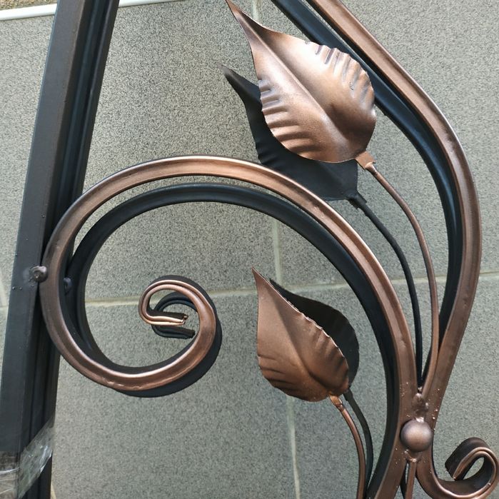 Боковини до козирка, кованка, Кованый козырек,боковушки козырька,навес