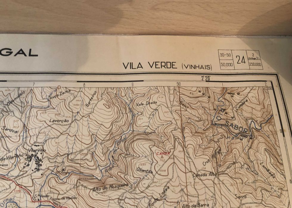 Cartas Militares 11 Vila Verde (Vinhais) e 24 Mofreita (Vinhais