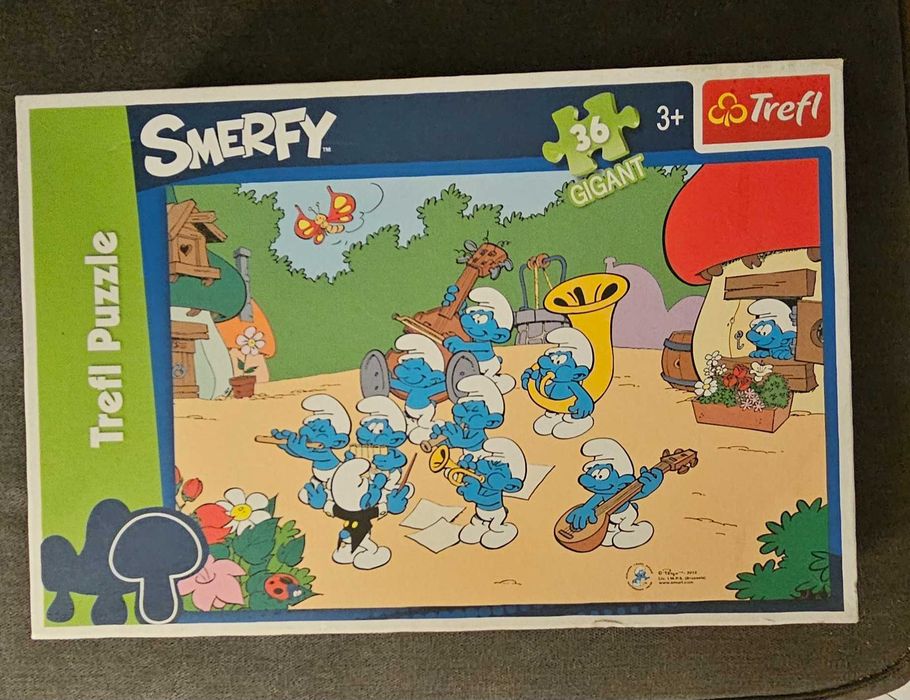 Puzzle gigant 36 elemntów Smerfy trefl