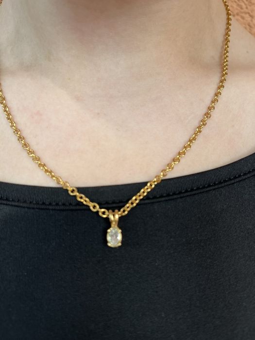 Napier ланцюжок вінтажний золотистий підвіска цепочка кулон біжутерія