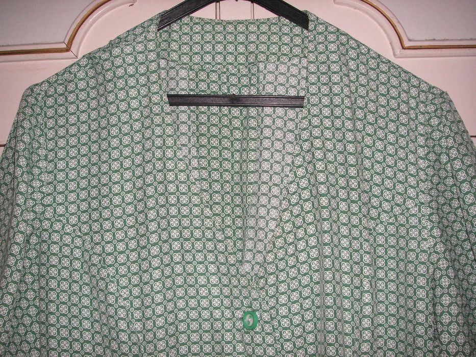 Vestido Verde e Branco