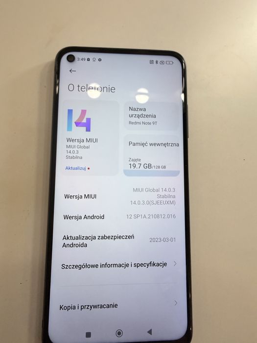 Redmi Note 9T 128 GB