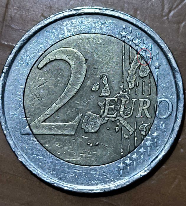 2 euros de 2002 portugal com erros muito solicitado internacionalmente