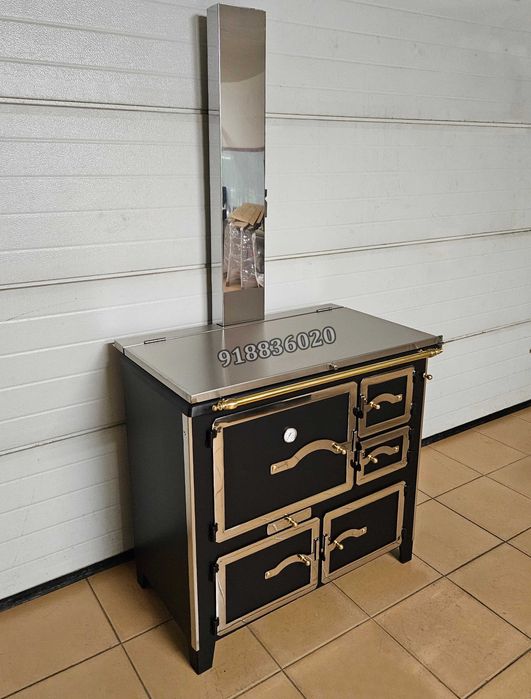 Fogão Lenha NOVOS - Forno INOX - Estilo Rústico - Fabrico Nacional