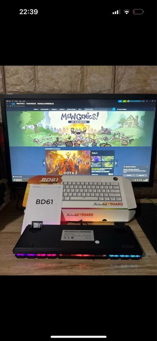 Teclado gamer 60% Mecânico!!Red switch