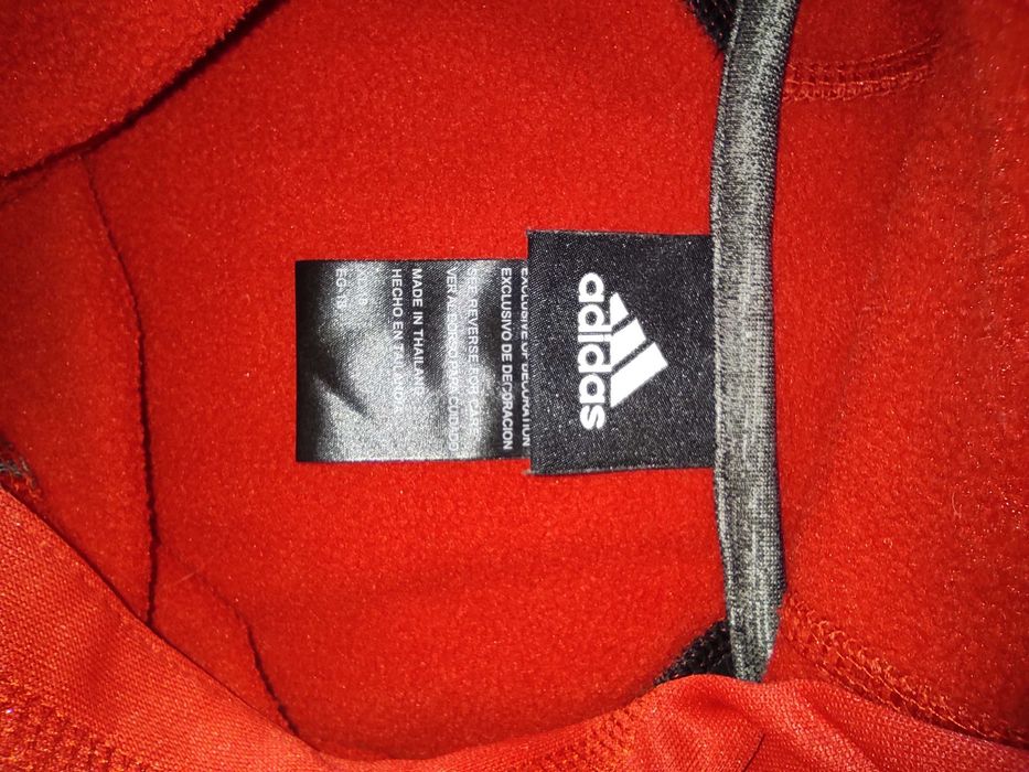 Camisola Adidas Vermelha e Preta com capuz