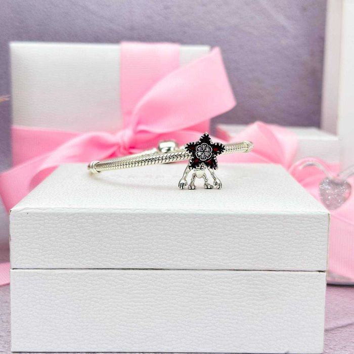 Срібна намистина шарм "Рухливий Демогоргон" Дивні Дива Pandora(Пандора