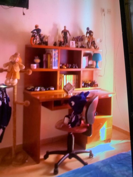 Cherry Secretary Desk, Bookshelf, and Glass64740119902210122