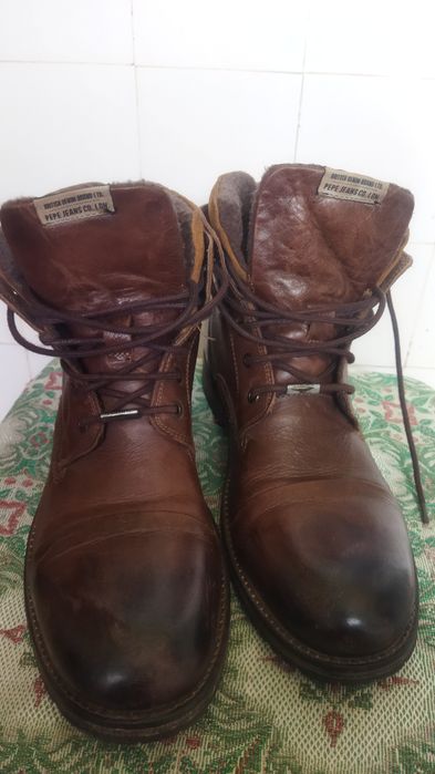 Кожаные мужские ботинки Pepe Jeans 45р