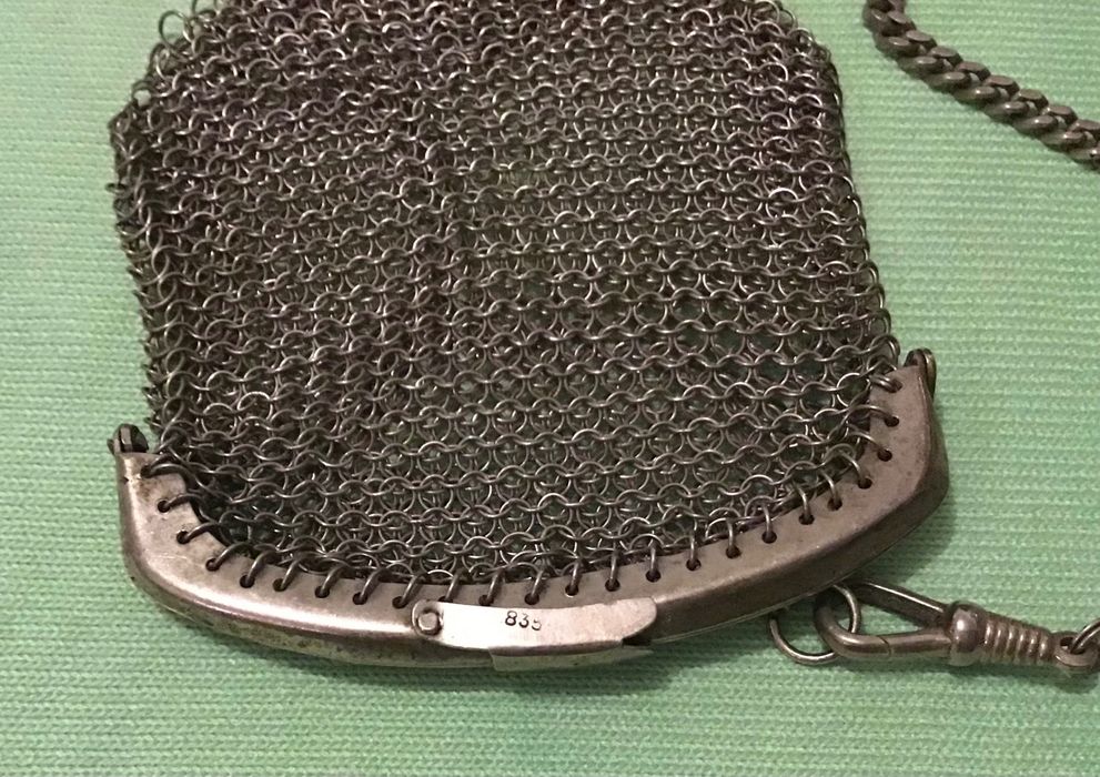 Bolsa de moedas em prata 835 kL